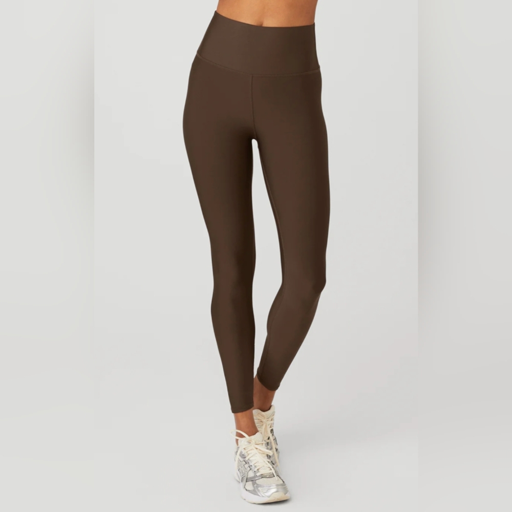 NWOT ALO Yoga 7/8 High Waist Airlift Leggings in Brown Espresso, size M